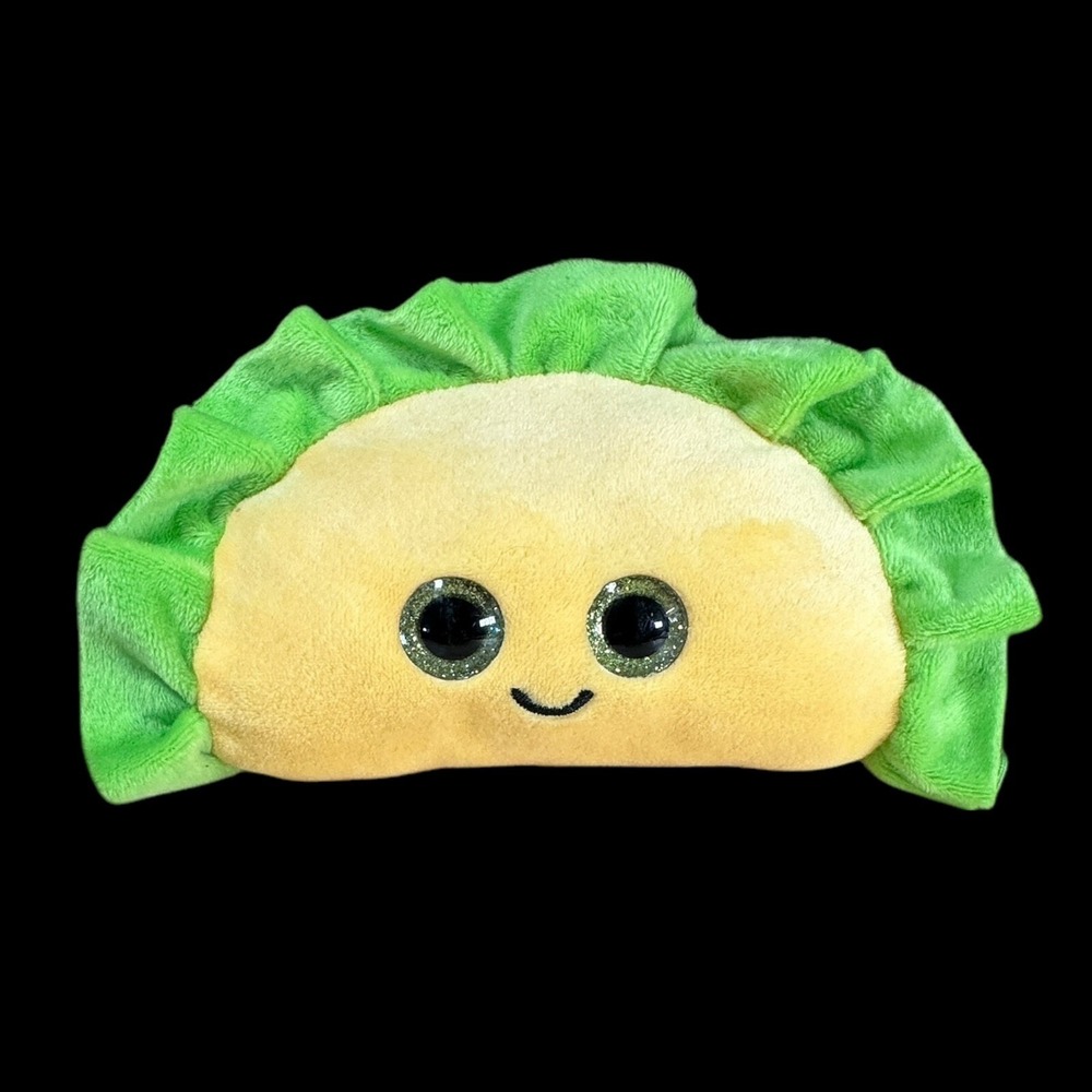 Smiling Taco Plush Character 7" Namco Kawaii Style Food Plush w/‎ Face